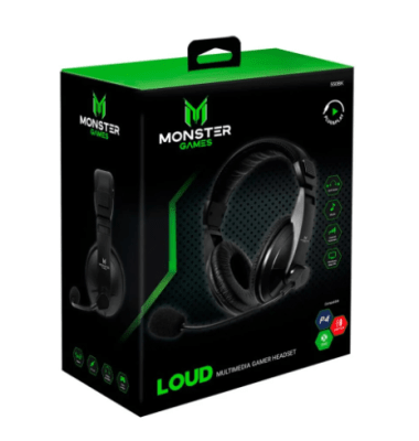 Audifono Monster Gamer Loud Multiplataforma Negro1