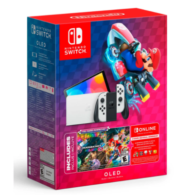 Consola Nintendo Switch Oled + Mario Kart + Membresía Nintendo1
