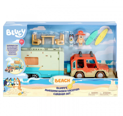 Figura Bluey Caravana Vacaciones en la Playa1