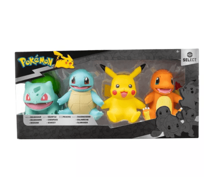 Set 4 Figuras Pokemon Bulbasaur + Squirtle + Pikachu + Charmander1