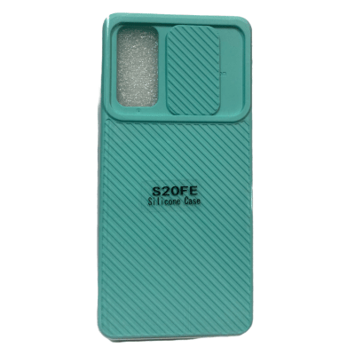Carcasa Protección Cámara Textura Turquesa S20 FE1