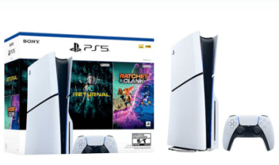Consola PS5 Slim con disco 1TB + 2 Juegos1