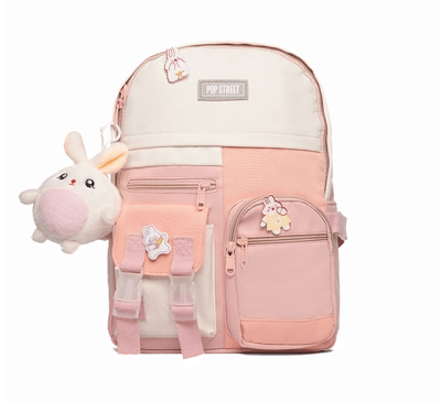 Mochila Juvenil Pop Street Kustomized Rabbit Pink1