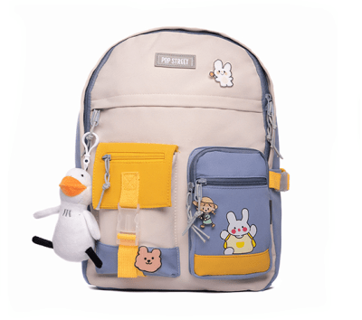 Mochila Juvenil Pop Street Kustomized Rabbit Blue1