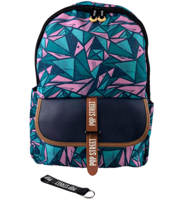 Mochila Juvenil Pop Street Yum Mulverde1