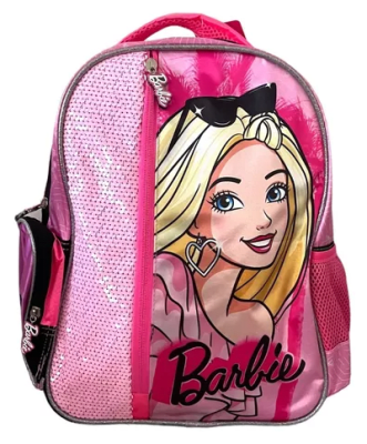 MOCHILA  LENTEJUELA BARBIE1