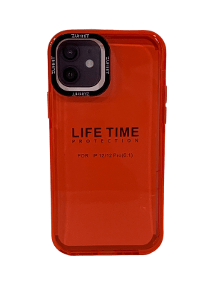 carcasa 12/pro fluor rojo1