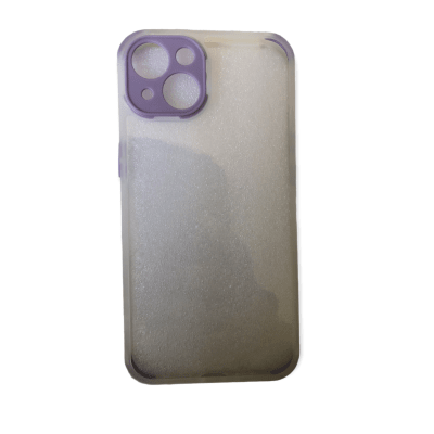 Carcasa iPhone 13 Transparente Cámara Color Morado1
