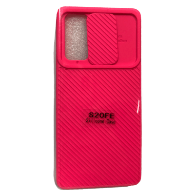 Carcasa Protección Cámara Textura Fucsia S20 FE1