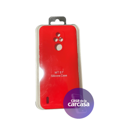 Carcasa Silicona Roja Moto E71