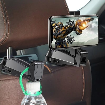 Soporte Baseus Respaldo asiento para telefono negro