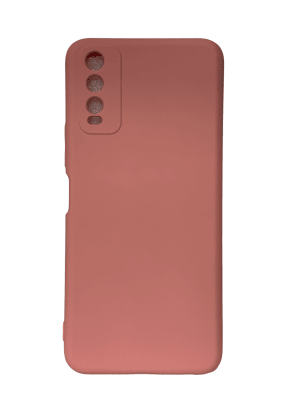 CARCASA Y20/Y20S SILICONA PALO ROSA1