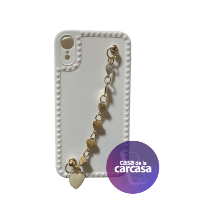 Carcasa Strap Blanco Corazon iPhone XR1