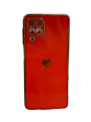 carcasa a22 4g corazones rojo