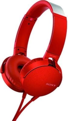 Audífono Sony MDR-XB550AP Rojo1