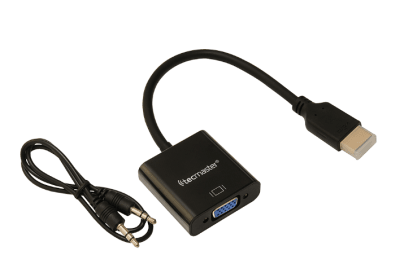 TECMASTER ADAPTADOR HDMI  A VGA+AUDIO 3.5MM