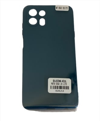 Carcasa Moto Edge 20 Lite Silicona Azul