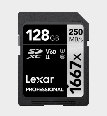 Lexar Tarjeta Profesional SDXC 128 GB1