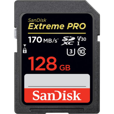 Tarjeta SDXC Extreme Pro 128 GB SanDisk 4K 170MB/s1