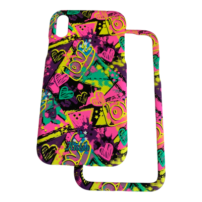 Carcasa Kutis 360° iPhone XR Diseño Love1