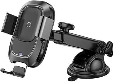 Soporte de auto con carga inalámbrica Smart Baseus Negro3