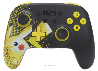 Control Nintendo Switch Pikachu Negro1