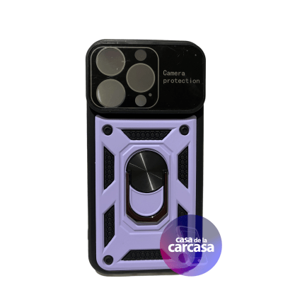 CARCASA IP 14 PRO MAX IMAN/ANILLO LILA
