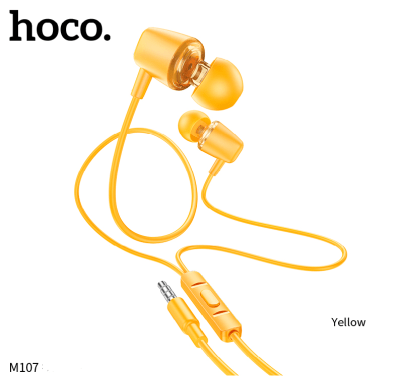 Audífono Hoco M107 Transparente Amarillo1