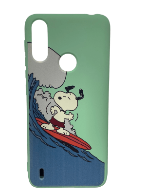Carcasa Snoopy Surf Moto E7i Power