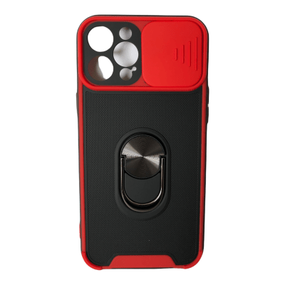 Carcasa iPhone 12 Pro Max Cámara Corrediza Rojo