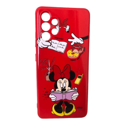 Carcasa A32 4G Disney Minnie Rojo Libro1