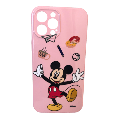 Carcasa iPhone 12 Pro Max Disney Mickey Rosa1