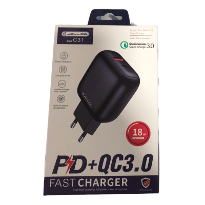 Adaptador C31 PD+QC 3.0 Carga Rápida Jellico1