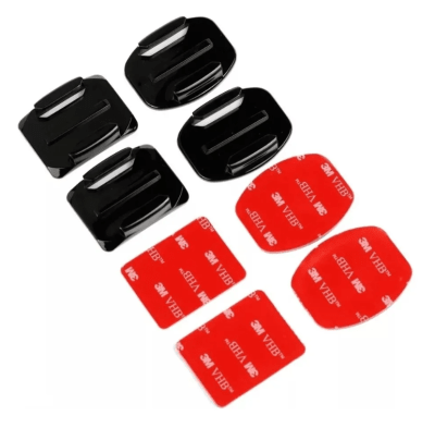 Pack 4 Bases Monturas Curvas y Planas Adhesivo1