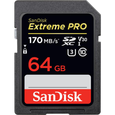 Tarjeta SDXC Extreme Pro 64 GB 4K 170MB/s1