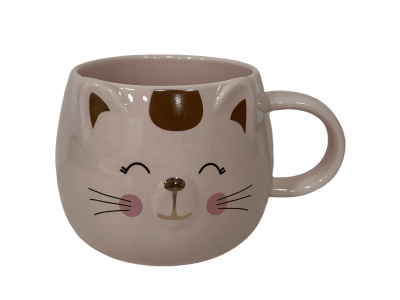 Tazón Gato ceramic mug Rosada1