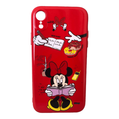 Carcasa iPhone XR Disney Minnie Rojo1