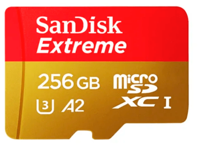 Tarjeta Micro SD Extreme 256 Gb 4K1