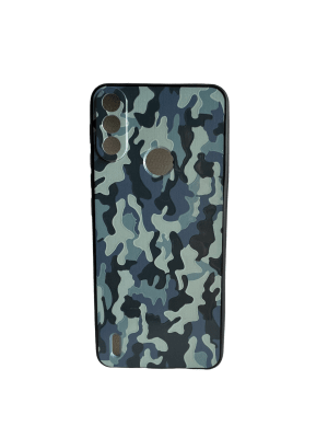 Carcasa Diseño Militar azul E7I POWER1