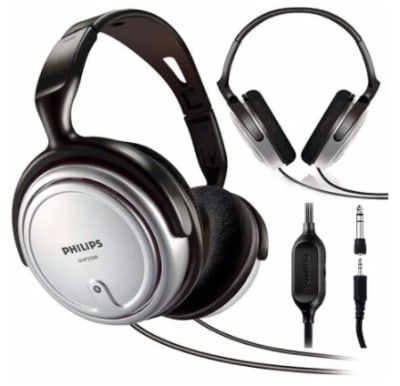 Philips Audifono. TV. cable 6 mt. Control de volumen. TV SHP 25003