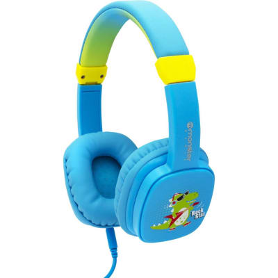 Audifono Monster Coolkid Azul Dinosaurio4