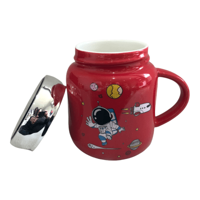 Mug Tazon Astronauta Rojo2
