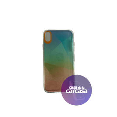 Carcasa Tornasol Brillo Azul iPhone XR1