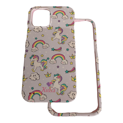 Carcasa Kutis 360° iPhone 12/12Pro Diseño Unicornio Morado1