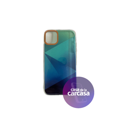 Carcasa Tornasol Brillo Azul iPhone 111