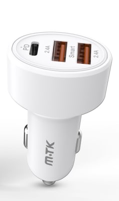 Cargador Auto MTK 2USB + 1Tipo C AT0053