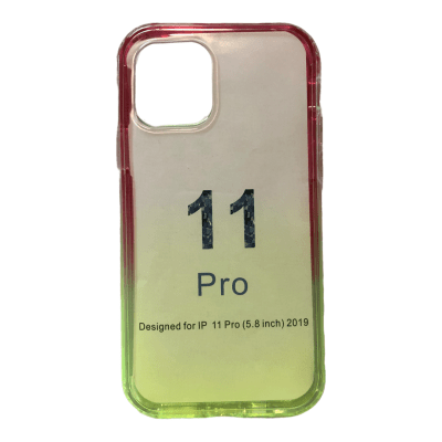 Carcasa iPhone 11 Pro 360° Degradé Rosa verde1