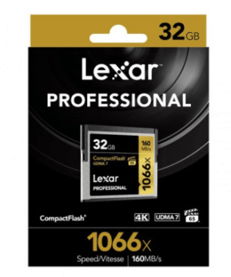 Memoria Compact Flash Pro Lexar 32 Gb 1066x1
