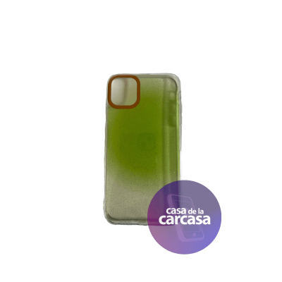 Carcasa Tornasol Brillo Verde iPhone 111