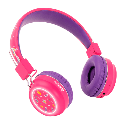 SoyMomo Audífonos Pro BT con mic. Rosado1